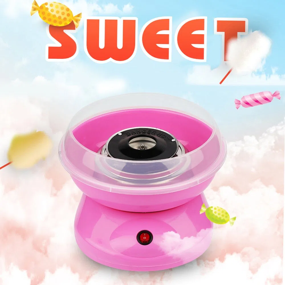 Macchina per Zucchero Filato Elettrico Professionale Preparazione Cotton Candy Maker Cotton Candy Machine Sweet Party per Bambino in Casa,rosa