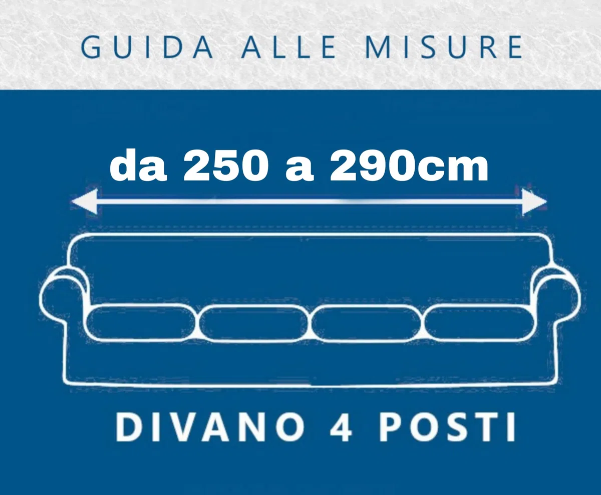 Copridivano Volant Gonna Elasticizzato Copripoltrona Adattabile Universale Voilà (4 Posti, Grigio Chiaro)