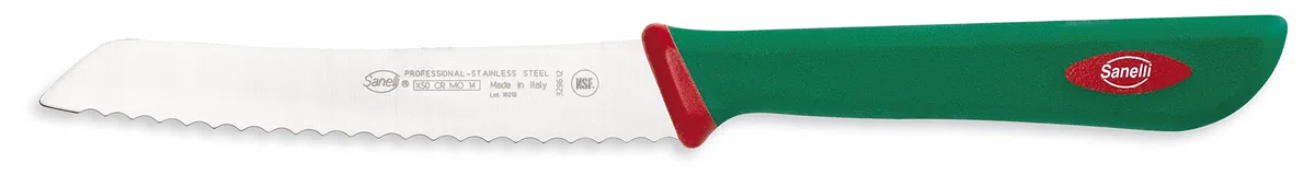 Sanelli Set 3 Coltelli Frutta e verdura Pomodoro seghettato cm.12