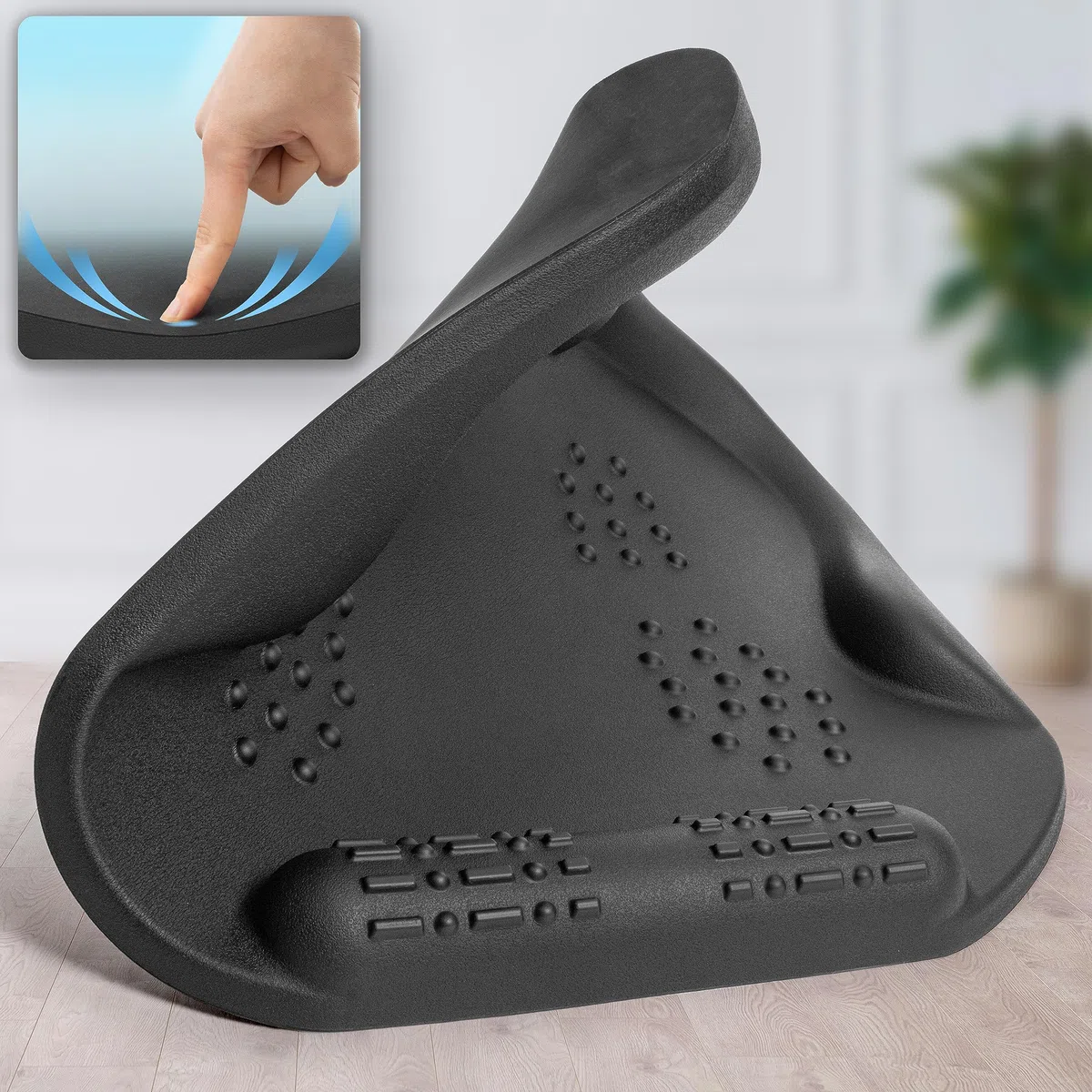 Duronic FT01 Tappetino Antifatica | Poggiapiedi 60x52cm | Anti Fatica Casa Scrivania Ufficio | Pedana Poggia Piedi | Con cuscinetti per massaggi | Tappeto per lavorare in piedi | Punti massaggianti