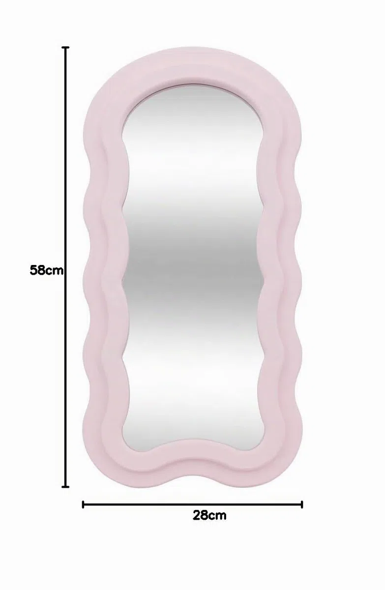 ATMOSPHERA CREATEUR D'INTERIEUR - Specchio a Onde Rosa ayna 60x30cm