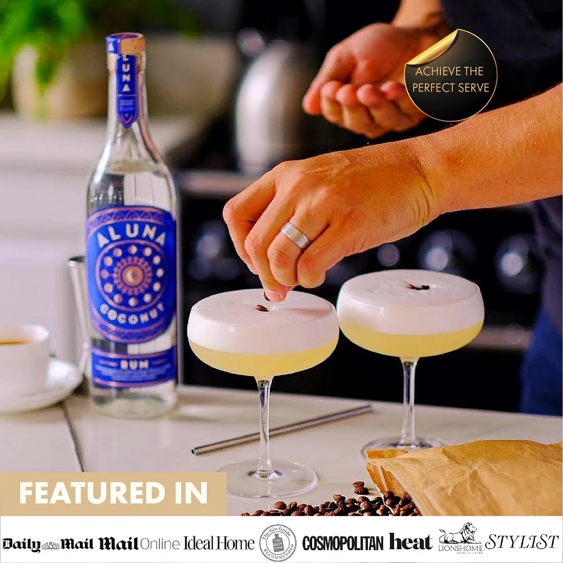 VEMACITY Set di 4 Eleganti Bicchieri Cocktail Coupe Fatti a Mano | Bicchieri da Bar di Qualità | Set Bicchiere Champagne d'Epoca | Ideali per Martini Espresso | Ideale per Fare un Regalo