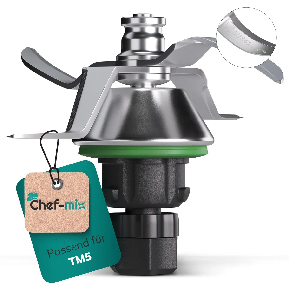 Gruppo Coltelli TM5 di Ricambio per Vorwerk Bimby Robot da Cucina Gruppo Coltelli Bimby TM5 Acciaio Inox SUS420 Lama Bimby TM5 - Gruppo Lame Bimby TM5 - Lame per Bimby TM5 / Ricambi Bimby TM5