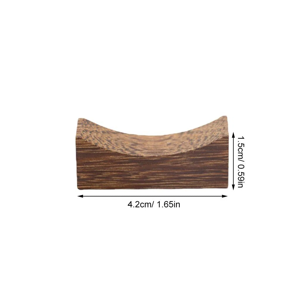 PRETYZOOM 60 Pz poggia Bacchette in Legno portaposate poggiaposate Porta forchetta Porta stoviglie per la casa poggia Posate Stile Giapponese poggia Cucchiaio Ornamenti wengé