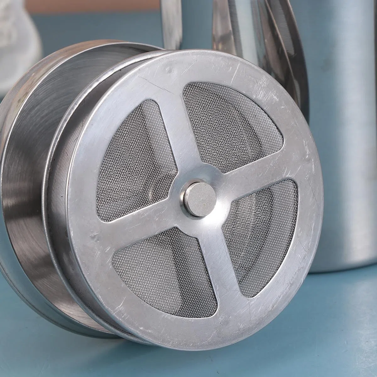 Angoily Montalatte Manuale a Molla in Acciaio Inox 400cc Filtro Doppio Strato, Utensile per Cappuccino e Schiuma di Latte per Uso Domestico e Bar