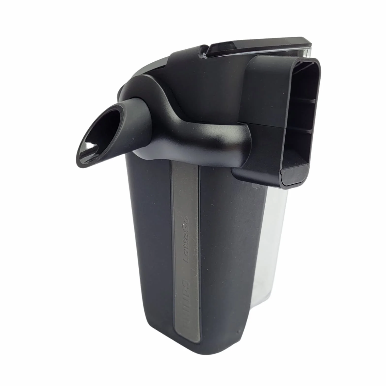 Philips Contenitore per latte (versione C) per macchina da caffè LatteGo, nero, argento, trasparente