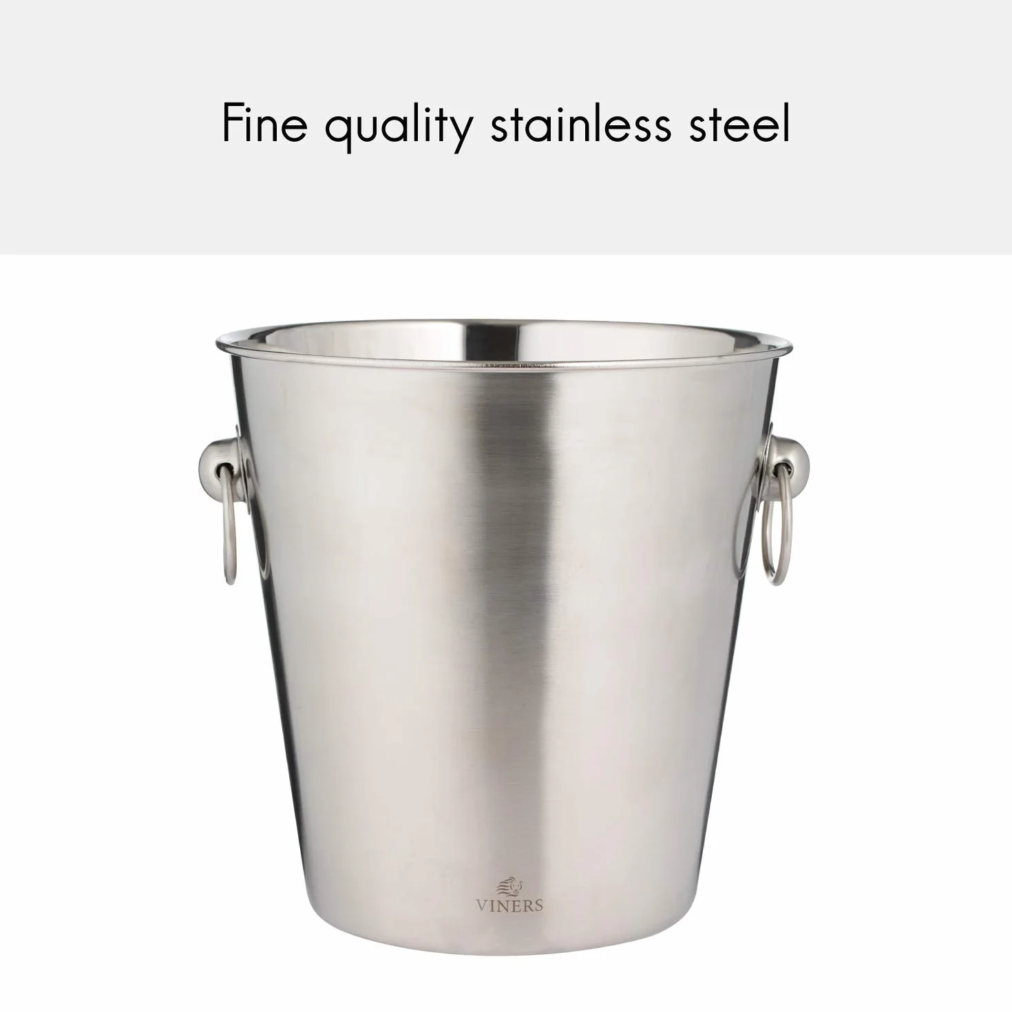 Rayware 0302.215 Viners Barware - Secchio per champagne, in acciaio inox, 4 l, colore: Argento