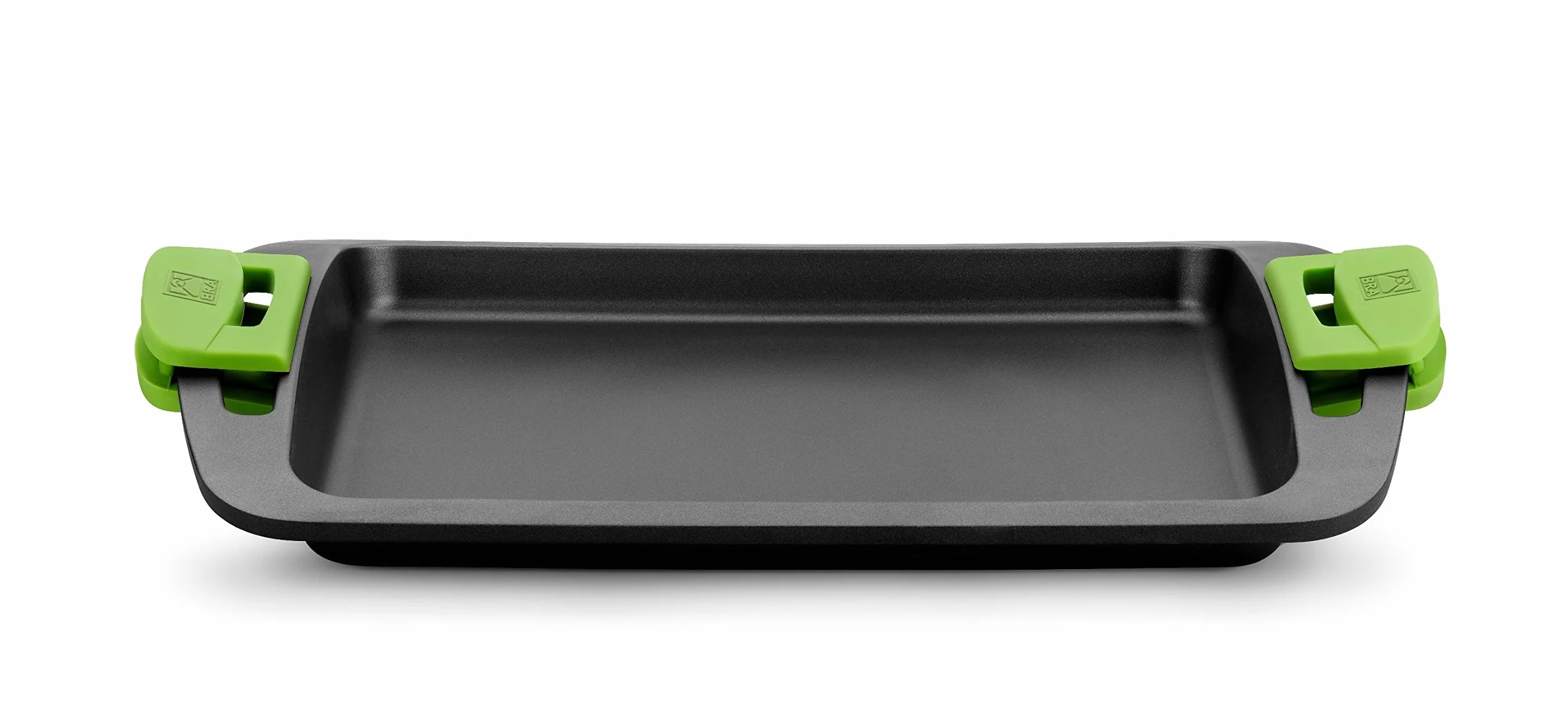BRA Prior | Piastra Arrostire, Alluminio, Nero, 41 cm con i manici, Dimensione 30 cm