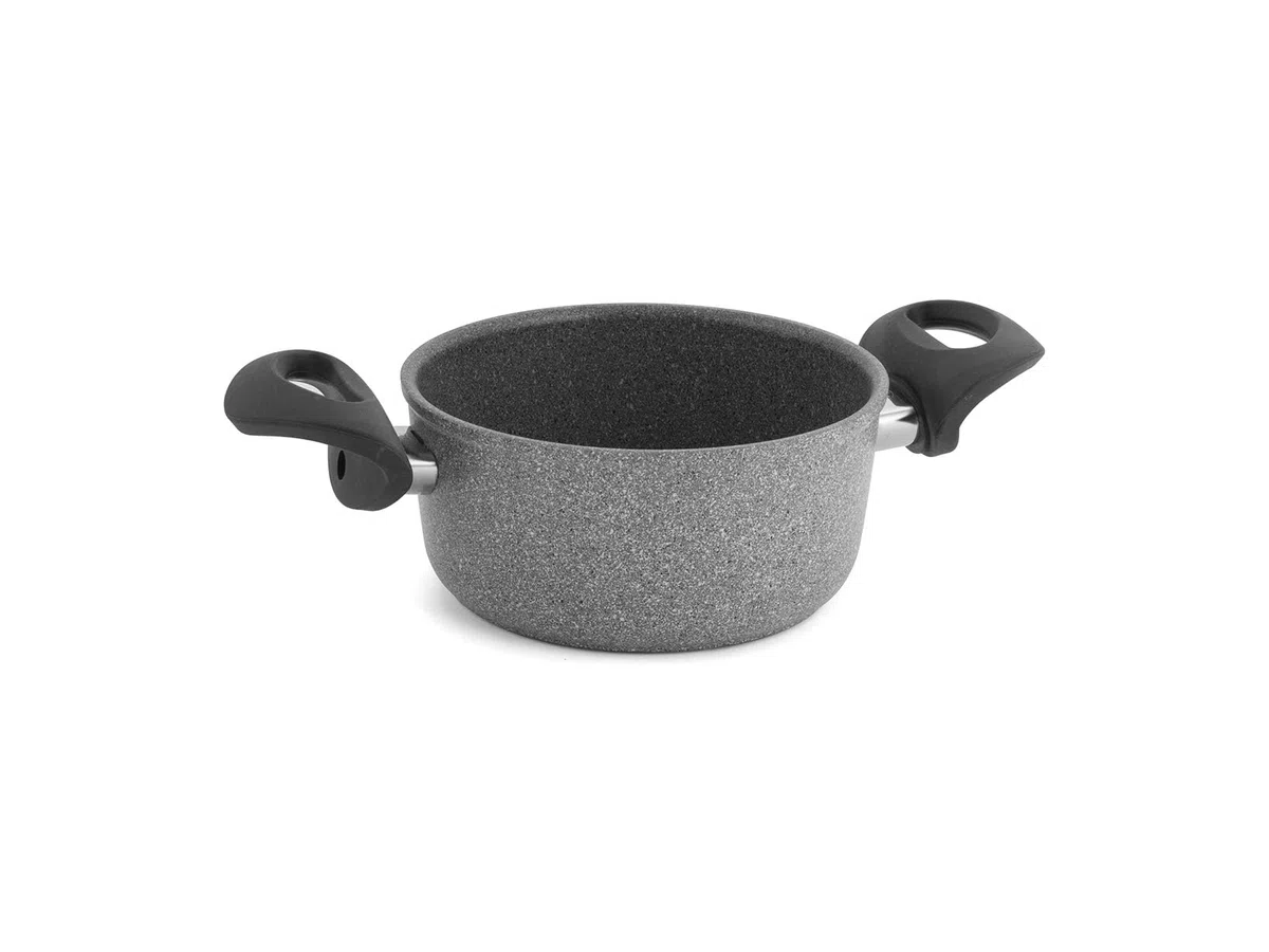 Ballarini Casseruola 2 Maniglie Cortina Granitium Induzione, 16 cm