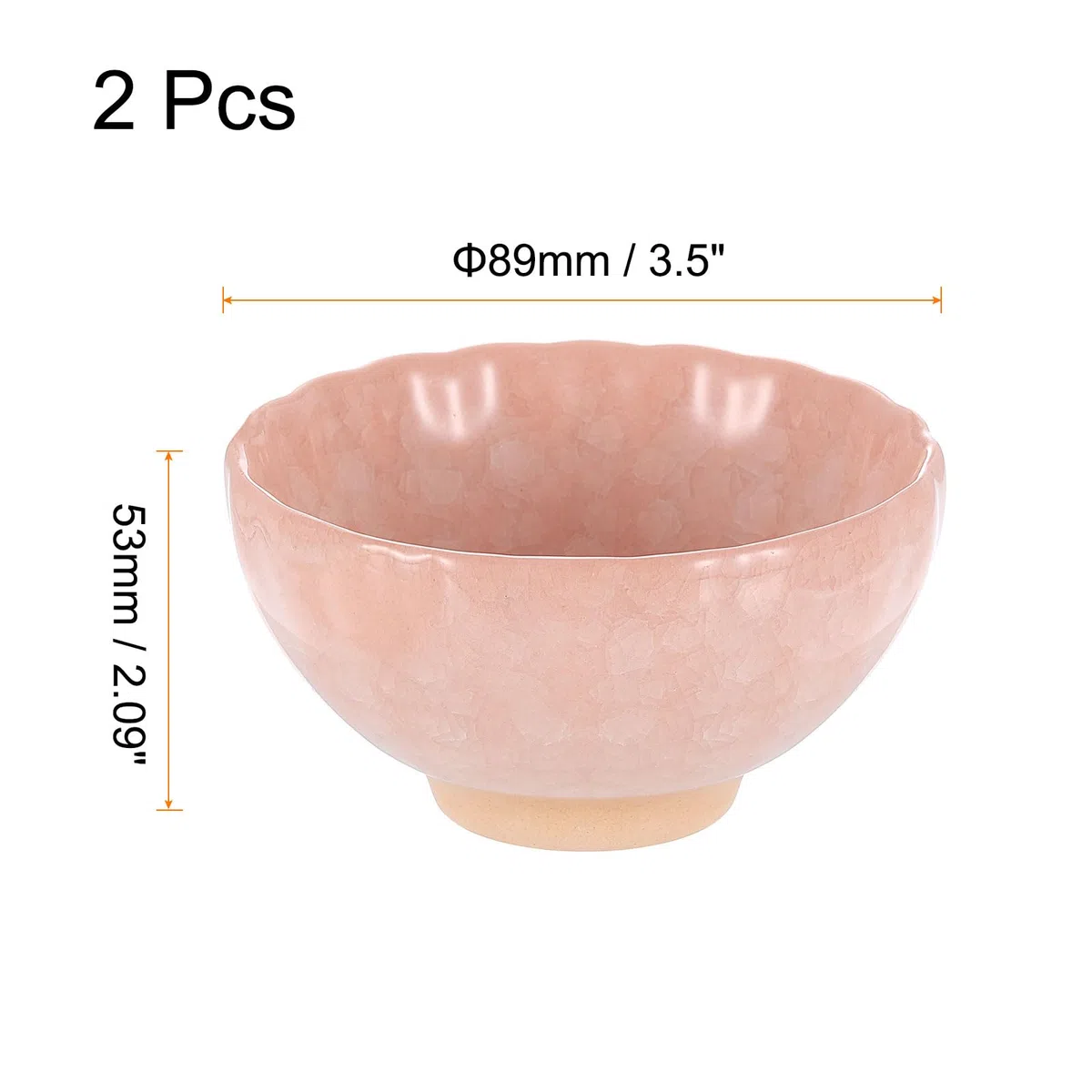 QUARKZMAN 2pz Ciotola Giapponese Matcha 4,23oz Set Tè Gong Fu Tradizionale in Ceramica Tazza Tè Mate Giapponese Senza Manico Porcellana Grande per Tè Matcha Caffè Bevande, Rosa