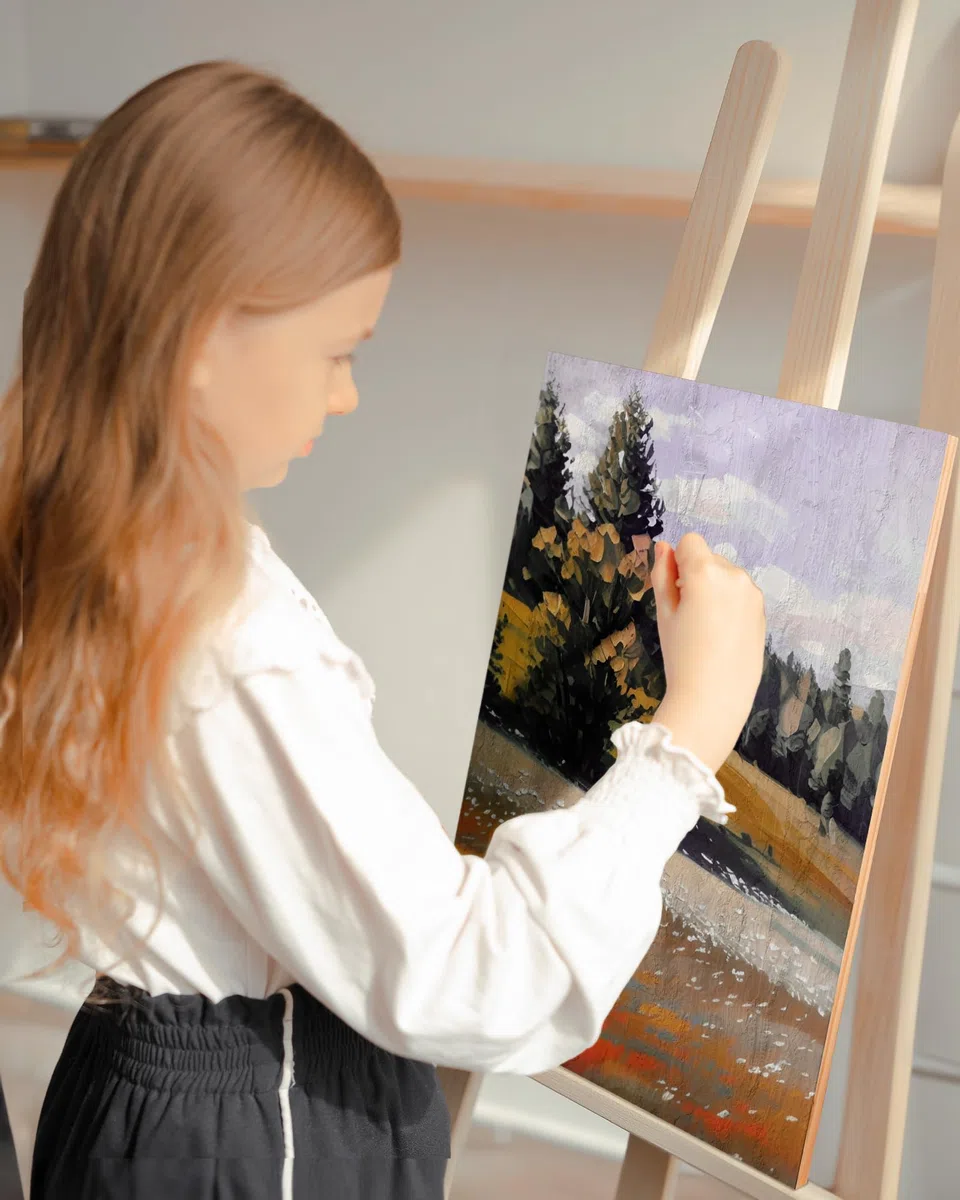 ROWOOD Tela in Legno per Pittura 30 x 40 cm, 2 Pezzi, Pannelli di Betulla non Finita per Olio, Acrilico e Versamento