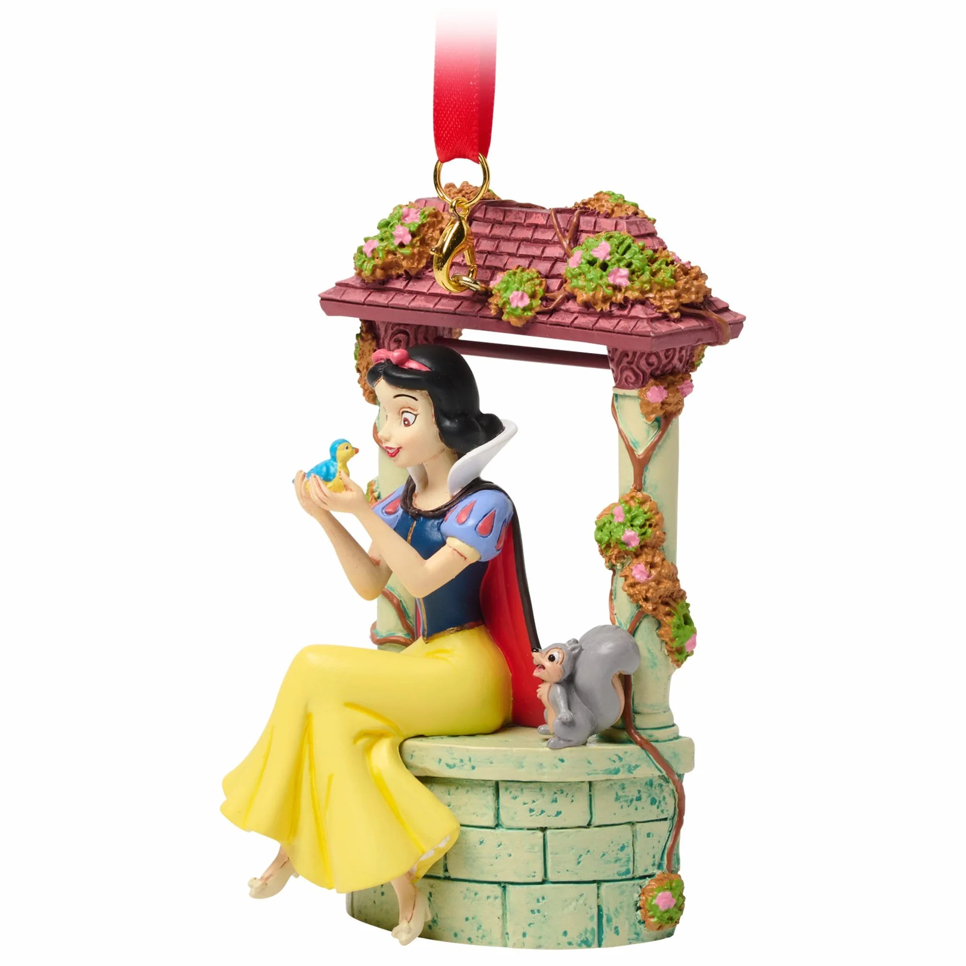 Disney Store Official Decorazione Sketchbook Biancaneve, decorazione per albero di Natale da appendere o appoggiare su un piano, 10 cm