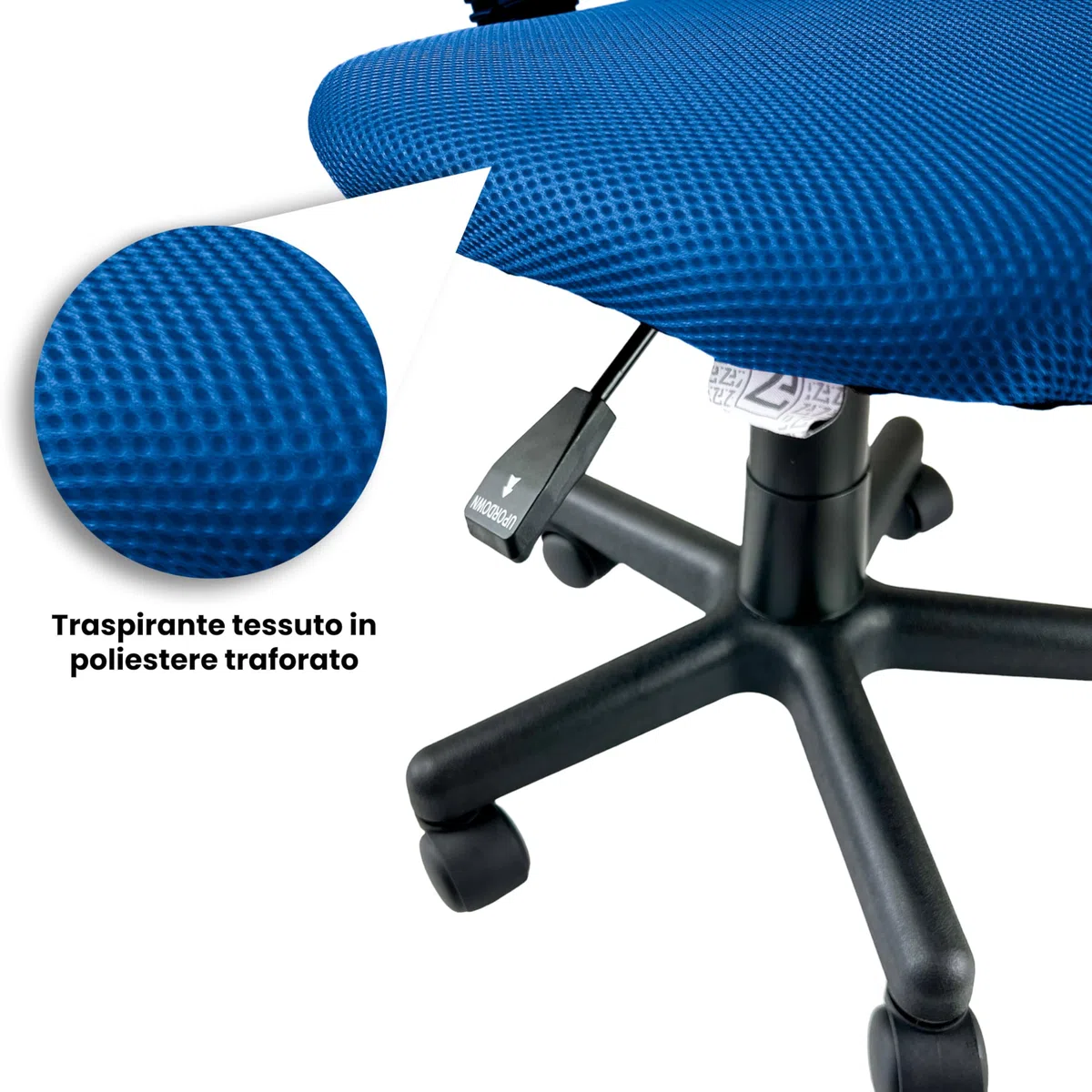 FZ SEDIA STUDIO CON ROTELLE (BLU)