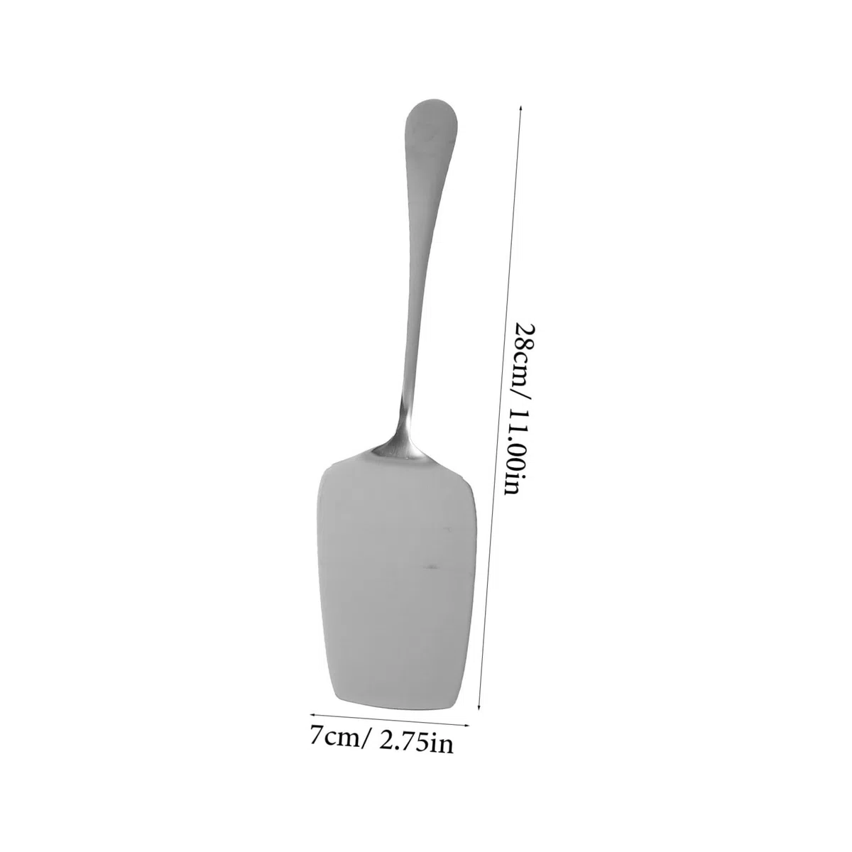 Set da 1 Utensile per Torta in Acciaio Inossidabile Argento Cucchiaio e Forchetta, Facile da Pulire e Presa, per Anniversari e Campeggio