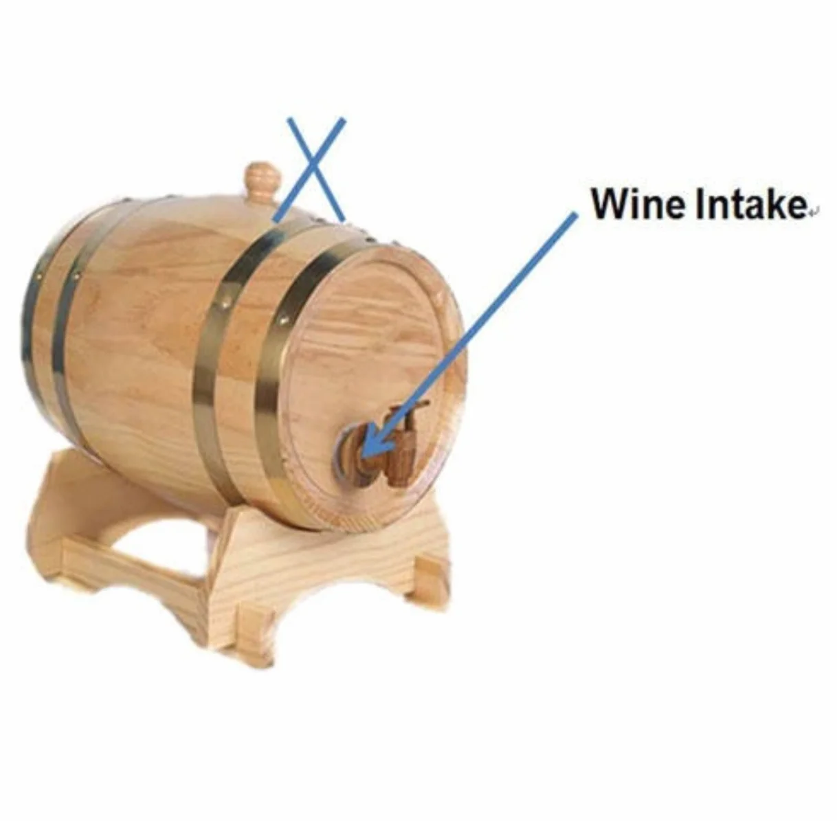Botte da invecchiamento in rovere per whisky, vino, birra, bourbon, tequila, ecc., a prova di perdite, capacità 3 l, colore giallo chiaro