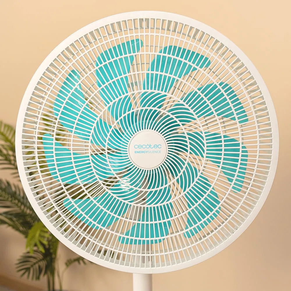 Cecotec Ventilatore a pianta, da tavolo e da parete, EnergySilence 550 3in1, 60 W, multiposizione con 3 altezze, diametro 16", oscillazione automatica 80º, 3 velocità, facile utilizzo, Bianco