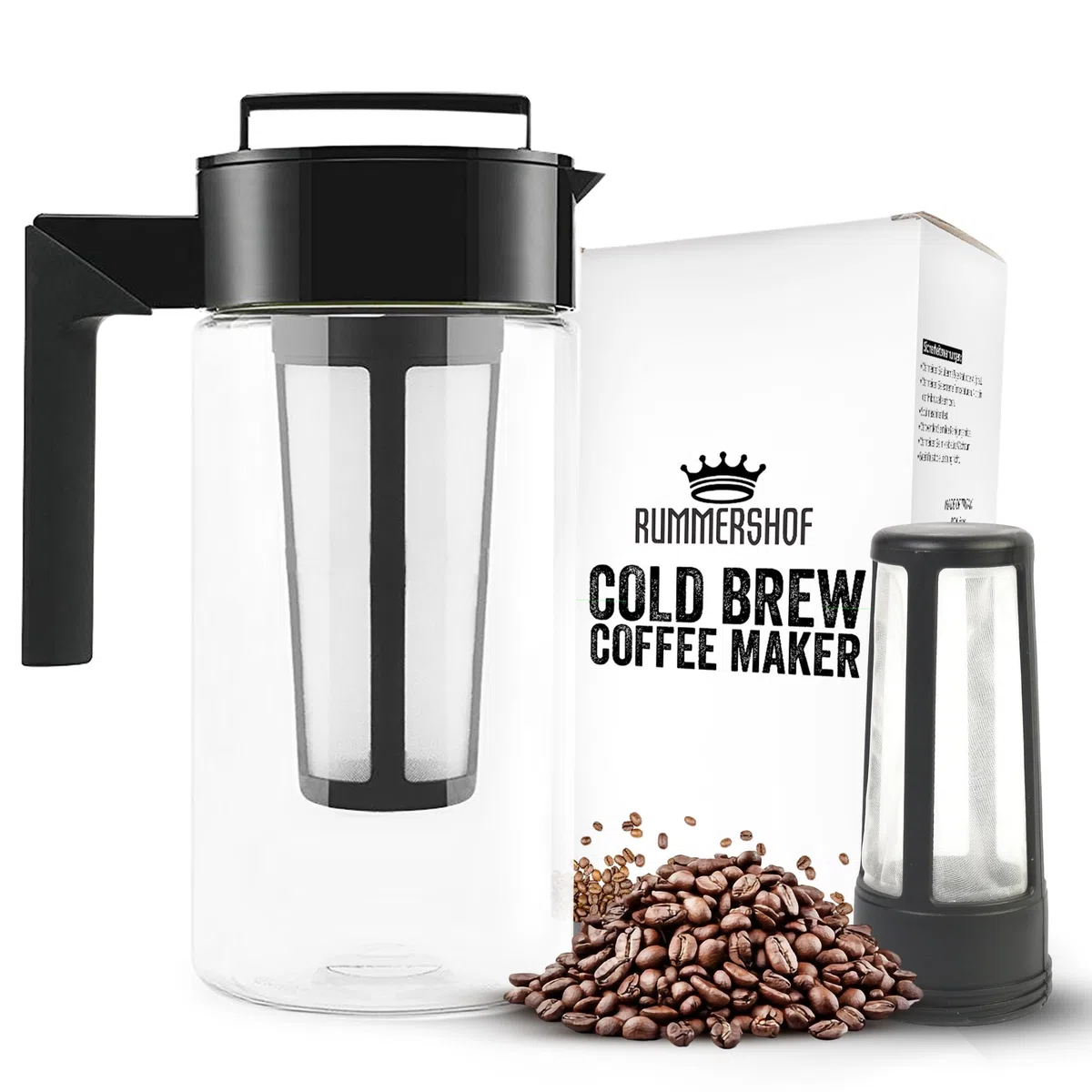 Cold Brew Coffee Maker | Caffettiera a Freddo | 1l | Senza BPA | in Tritan