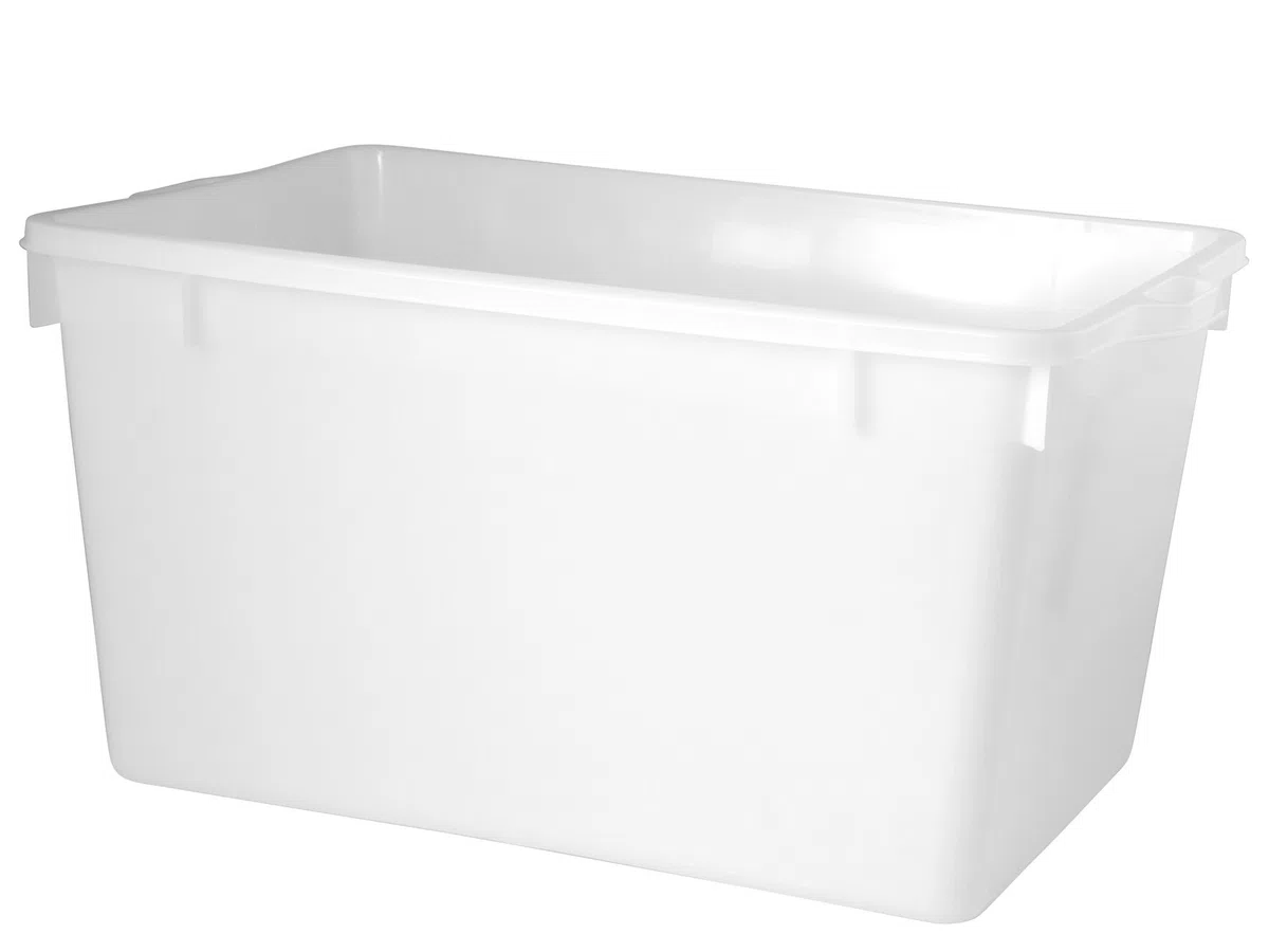 Giganplast GIG Cesta Chiusa, Bianco, 80x52x40 cm