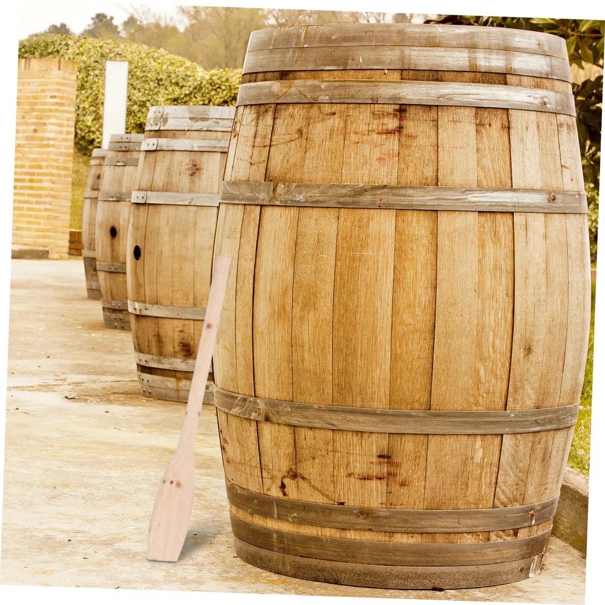 Gatuida Paletta di Legno per Mescolare 27,5 Pollici, Pala di Ammostamento Grande per Fermentazione Vino di Frutta e Produzione Birra, Impugnatura Ergonomica per Uso in Grandi Pentole