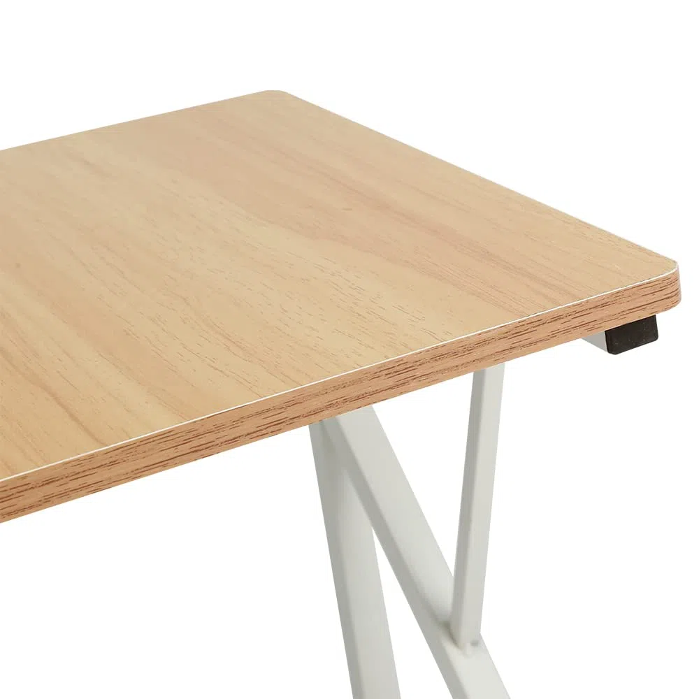 HUOLE Scaffalatura Mobile Scaffale Porta Microonde Struttura in Metallo con Ripiano in Legno MDF Organizer Mensola Porta Utensili Strumenti Cucina Design Moderno-54 * 35 * 34,5 cm: bianco
