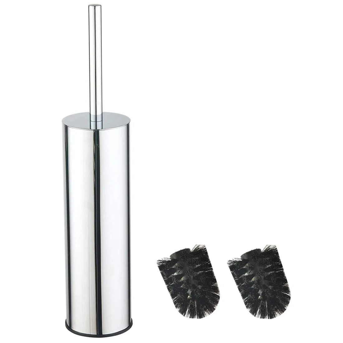 bgl 304 - Supporto rotondo per scopino da bagno in acciaio INOX
