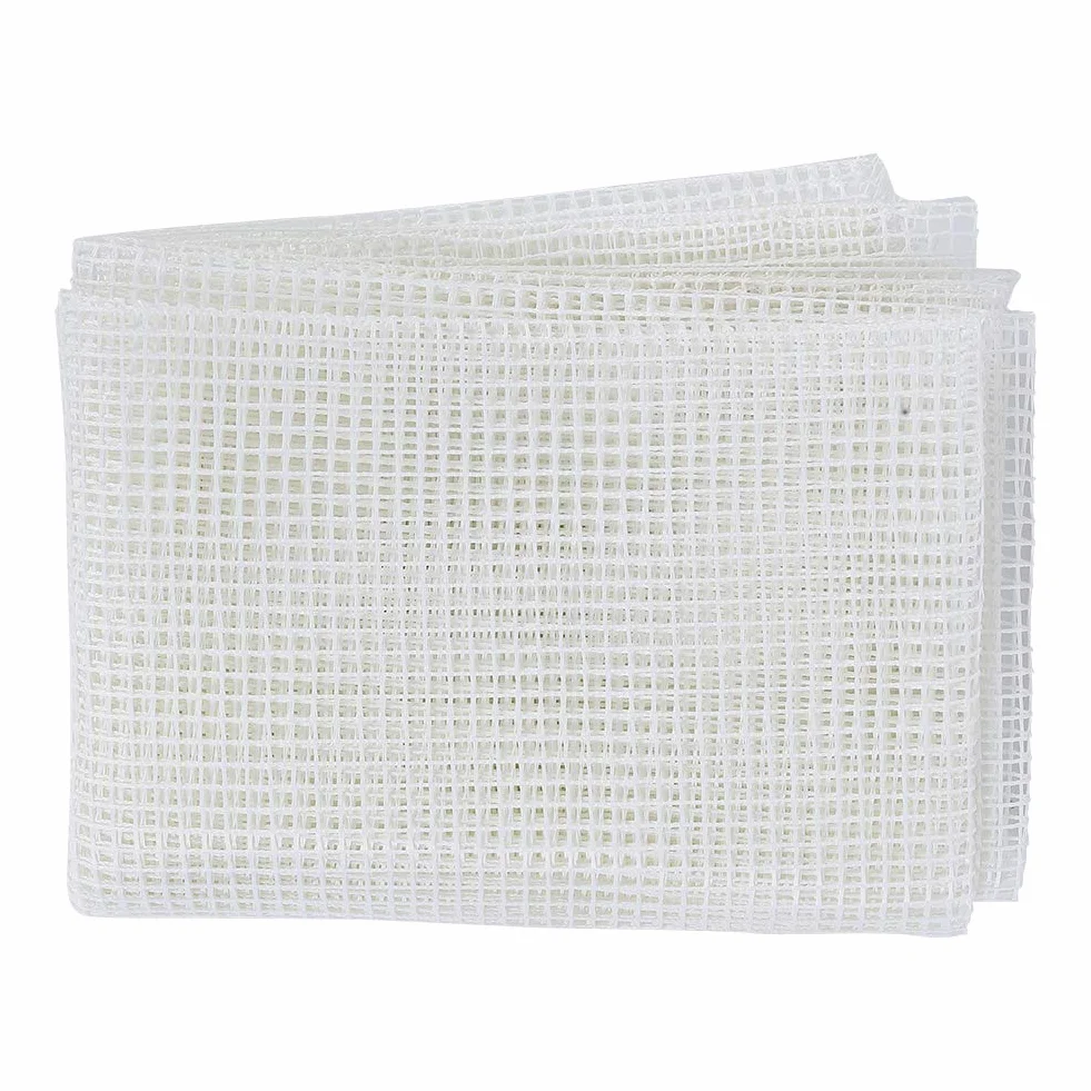 Tyenaza Panno a Rete per Maglieria, Tessuto a Rete per Tappeti, Rete Tela Bianco per Tappeti Fai da Te Mesh Artigianal per la casa Strumenti per Accessori(Mesh Cloth 150 * 100cm)