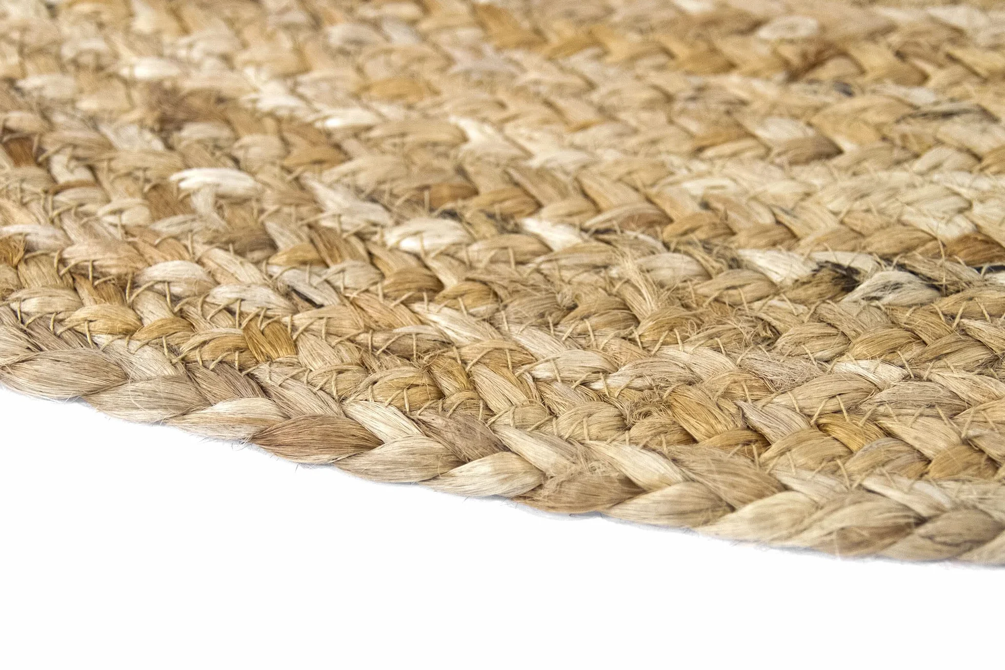 HAMID - Tappeto in Juta Alhambra, 100% Fibra di Iuta Naturale, Tappeto Morbido e ad Alta Resistenza, Tessuto a Mano, Soggiorno, Camera da Letto, Tappeto Corridoio, Naturale (100x100cm)