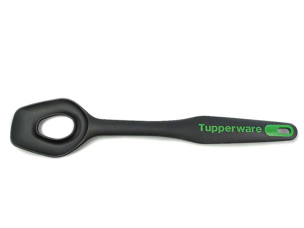TUPPERWARE Cucchiaio Forato Tecna C56 nero verde 8643