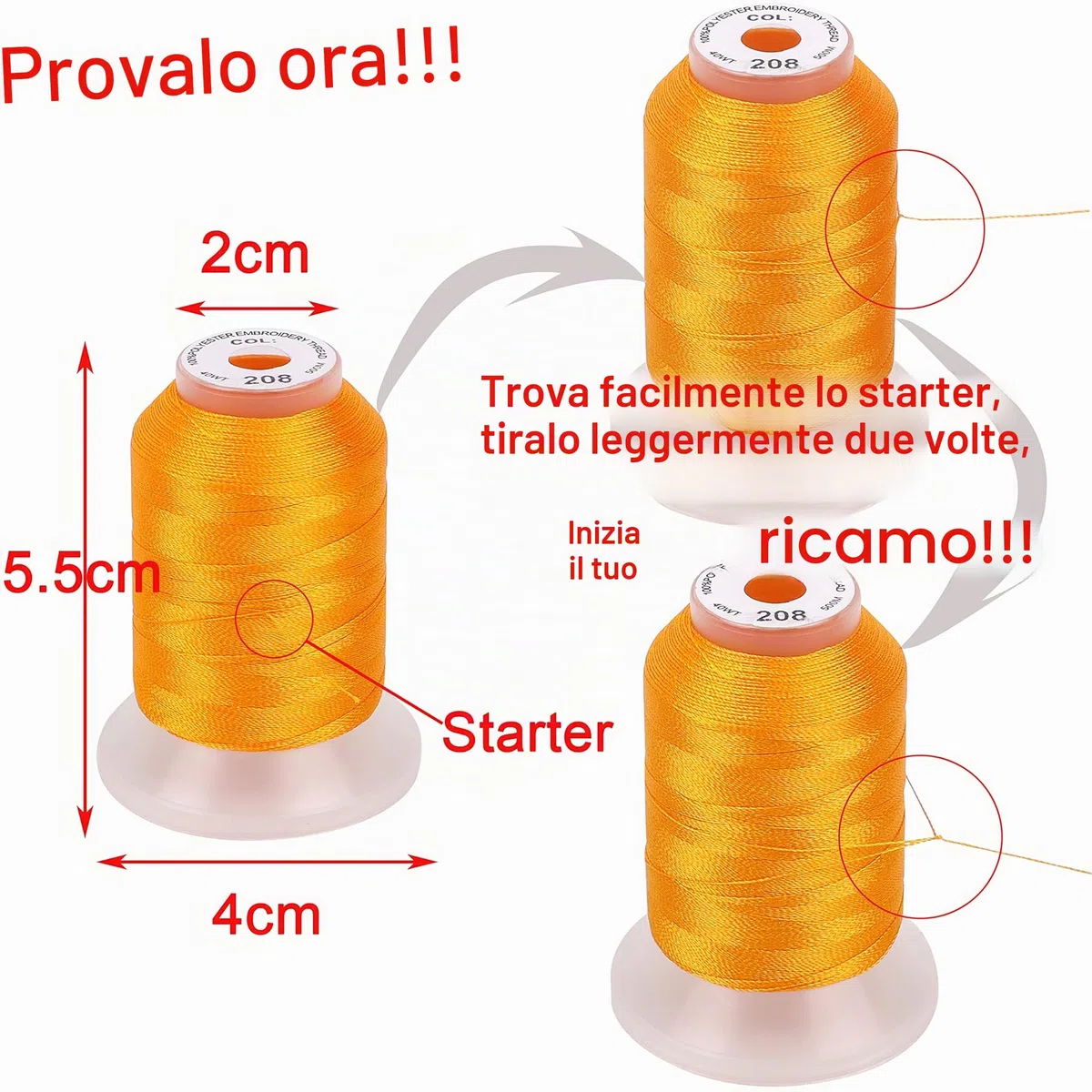 New brothread 40 Brother Colori poliestere filo di ricamo macchina 500M(550Y) / bobina Per Brother/Babylock/Janome/Singer/Pfaff ricami e cuciture macchina