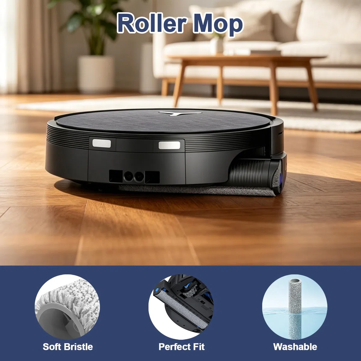 Ricambi per robot aspirapolvere ECOVACS DEEBOT T90/T90 PRO Omni/X12 PRO Omni 2 spazzole a rullo, 4 filtri, 6 spazzole laterali, 2 mop a rullo, 6 sacchetti, 1 striscia paracolpi