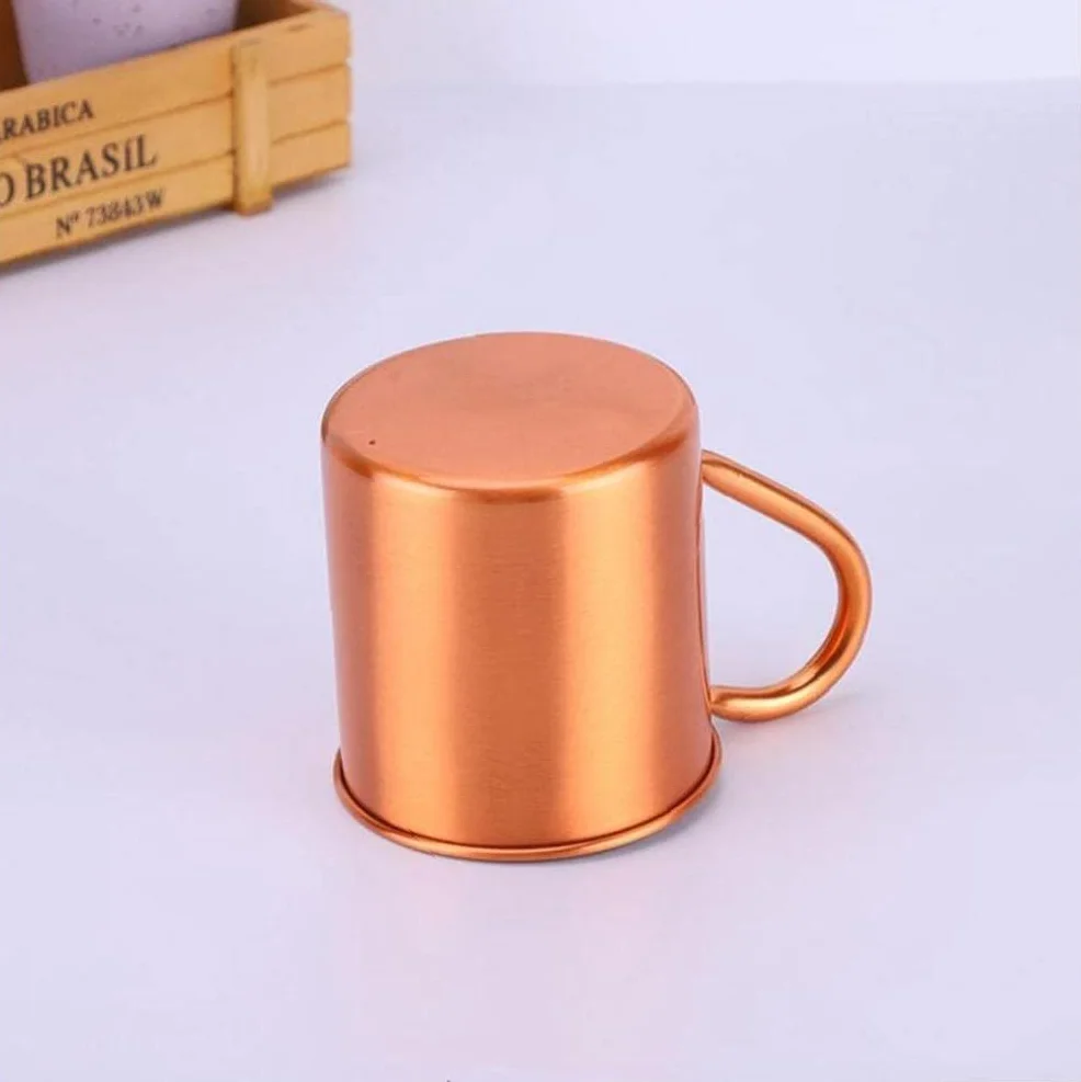 zalati Moscow Mule Mug rame puro senza fodera interna per cocktail caffè birra latte acqua