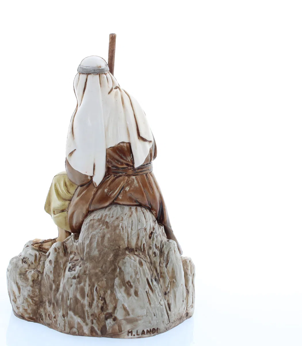Moranduzzo Guardiano per Presepe da Cm 13 Scala 1:15 - Statuine Presepe Indistruttibili - Stile 700', Pittura Rifinita a Mano, Prodotto Ufficiale, Made in Italy, Scultore M. Landi
