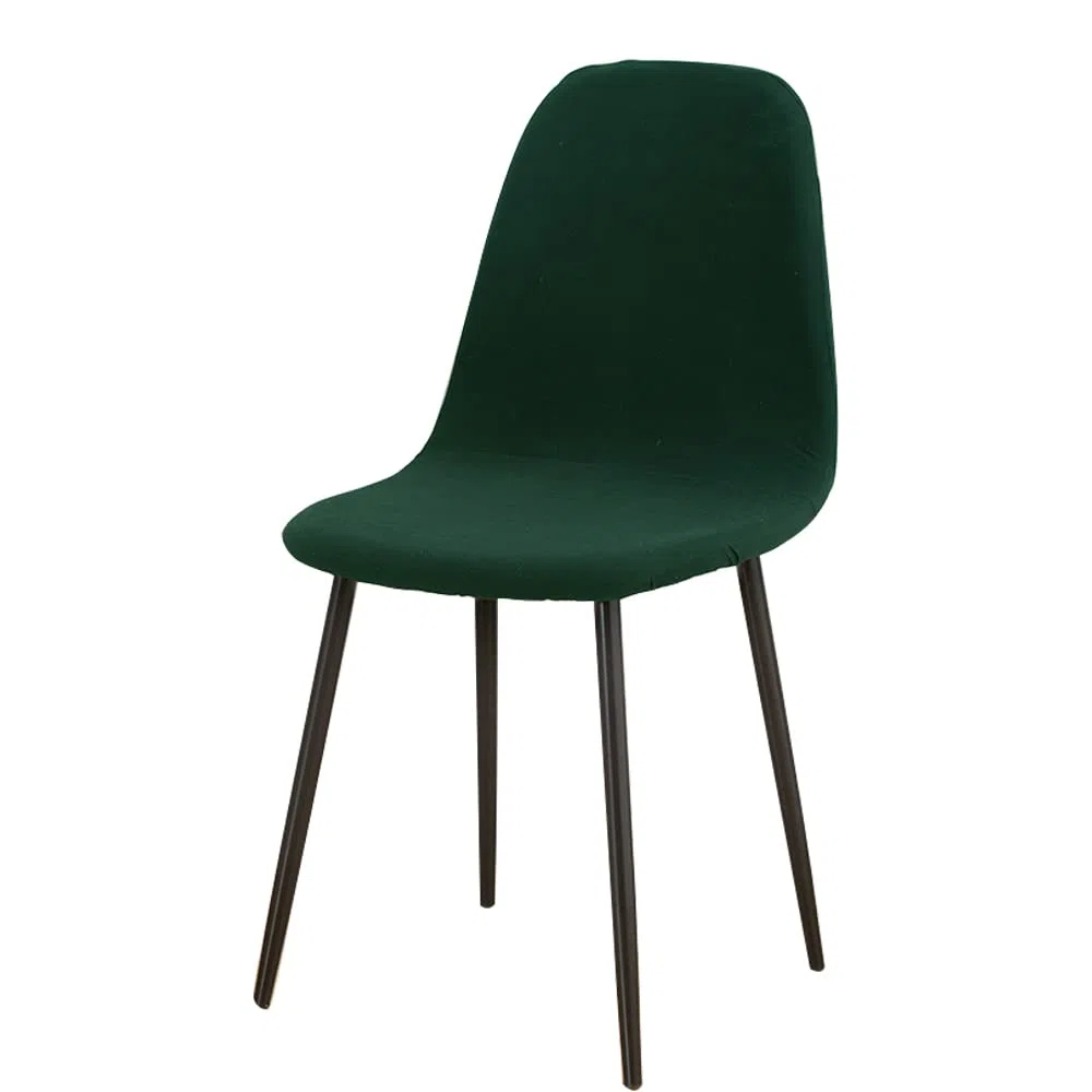 Coprisedie scandinave da Pranzo Fodera per Sedia scandinava per Sala da Pranzo Fodere Coprisedia scandinave a Forma Curva Coprisedia Elasticizzati 6 Pezzi Verde Scuro