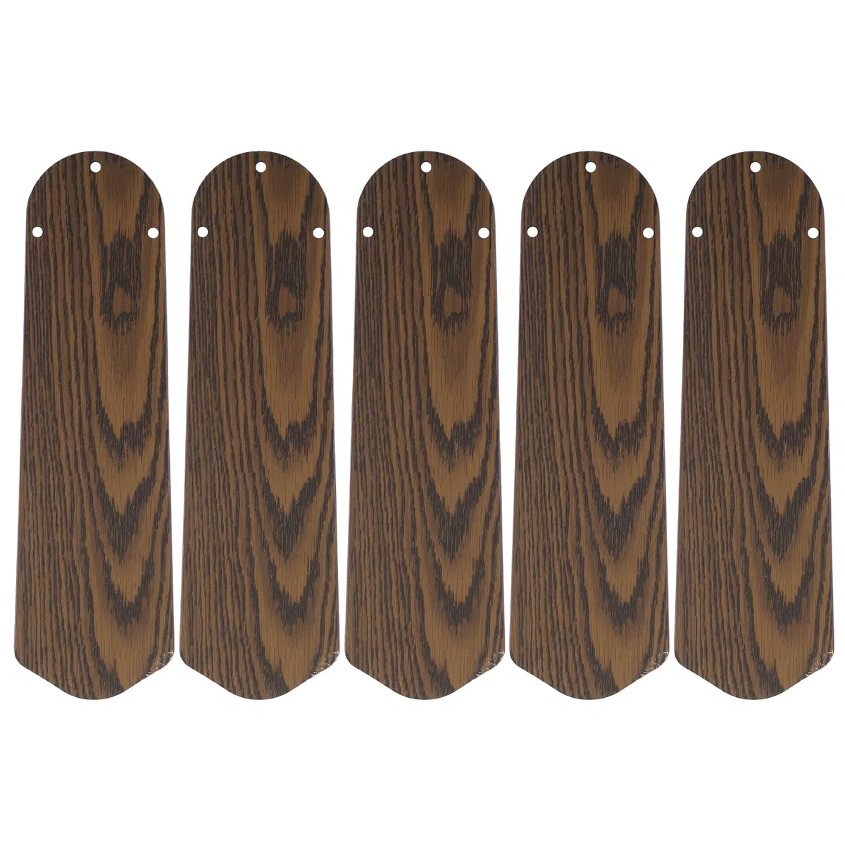 5 pale di ricambio per ventilatore a soffitto - Pale in legno resistenti alle intemperie, lunghe 42 cm con foro da 8 mm - Parte della pala per ufficio, casa e camera da letto