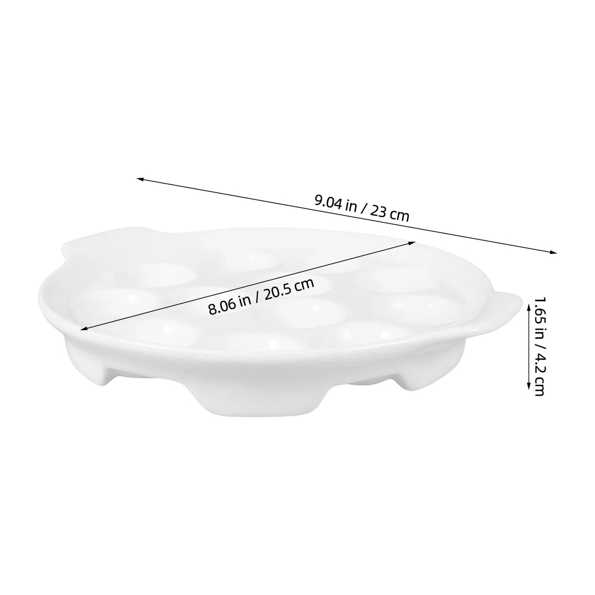 YARNOW 1pezzi Teglia da Forno Pirofila per Cucina Dimensioni Compatte Multipli Adatta per Servire Lumache Materiale Ceramico di Sicuro e Resistente Facile da Pulire