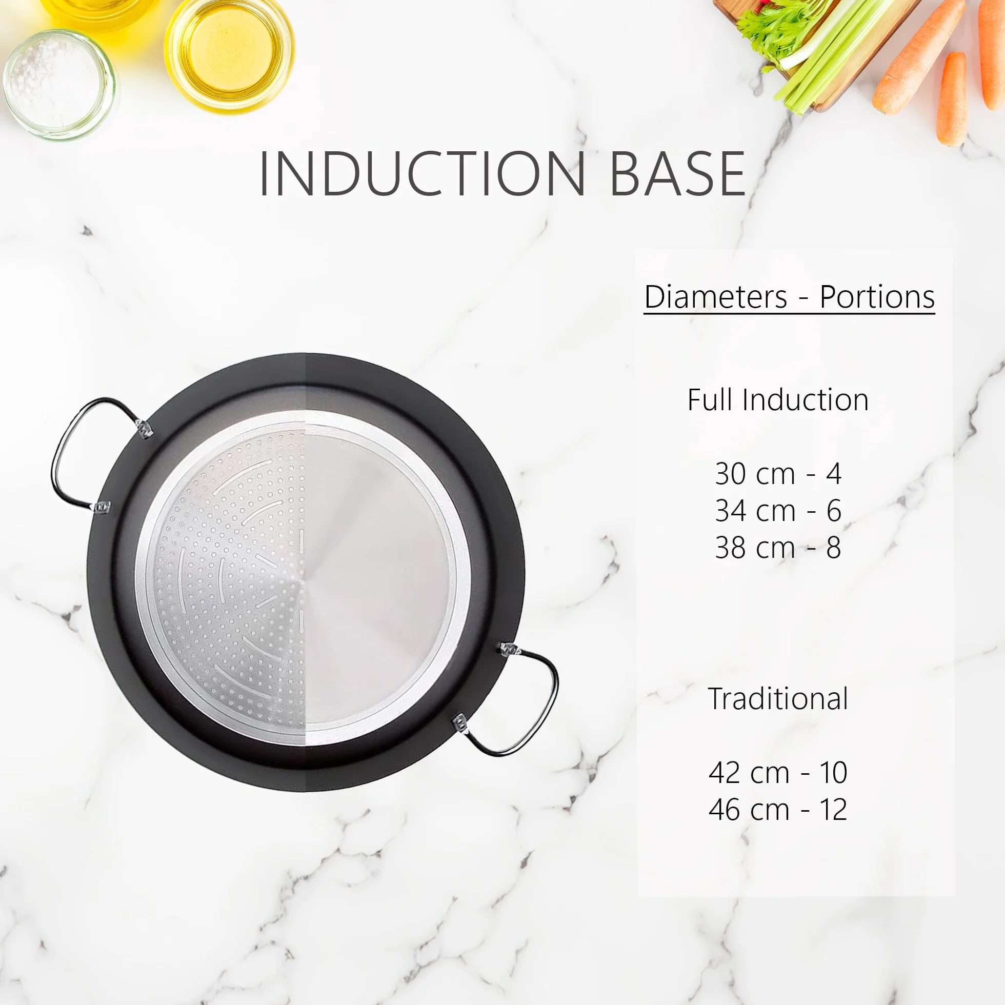 WECOOK! Paellera Granite 46 cms