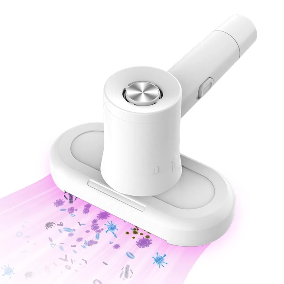 Yaasier Aspirapolvere antiacaro per acari, Battimaterasso antiacaro con luce UV e contenitore per polvere permanente HEPA, Aspiratore Anticari per divano/materasso/tessile