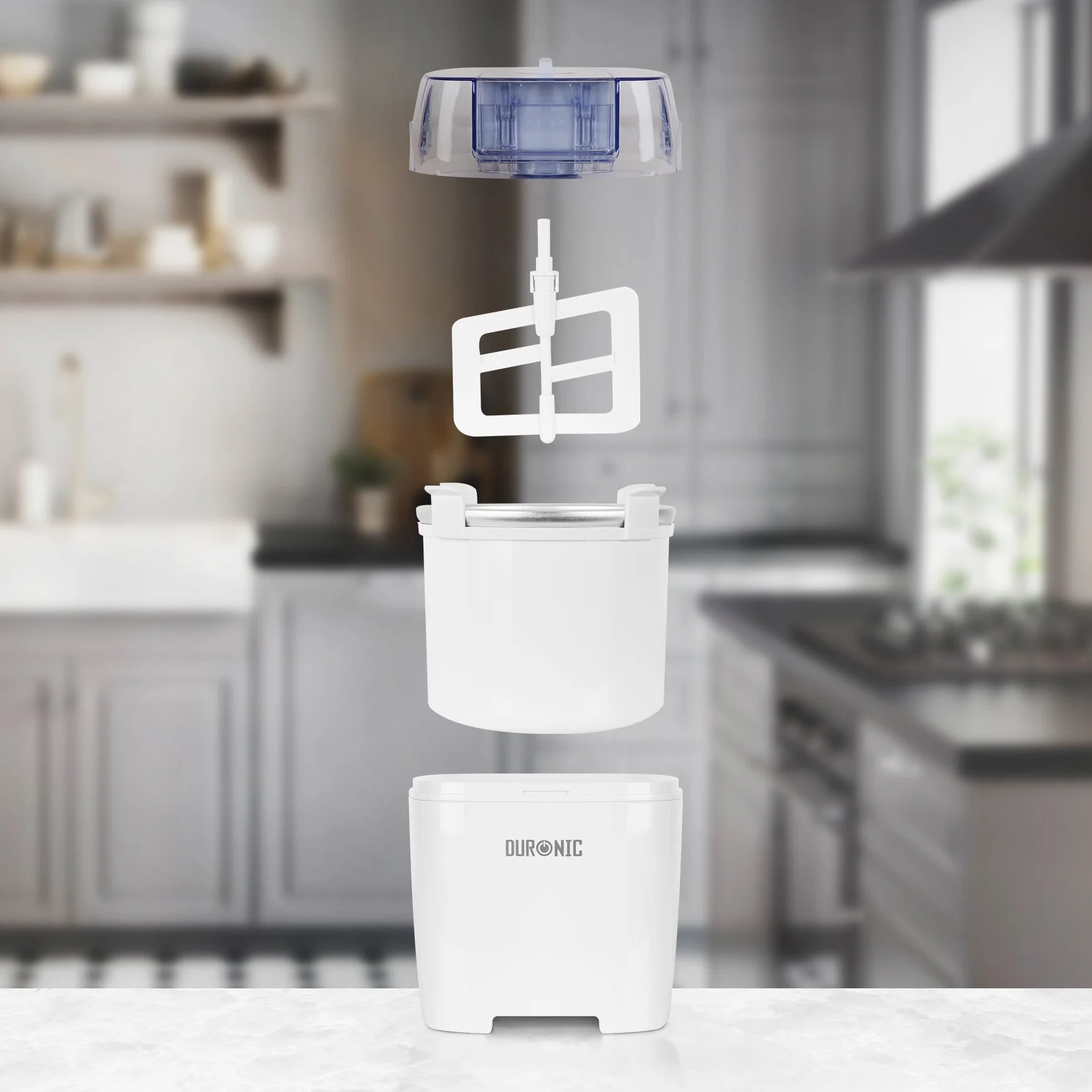 Duronic IM540 Macchina per gelati 1.5 L - Gelatiera ad accumulo – Ciotola inclusa - Ideale per sorbetti Frozen yogurt e gelato artigianale fatto in casa