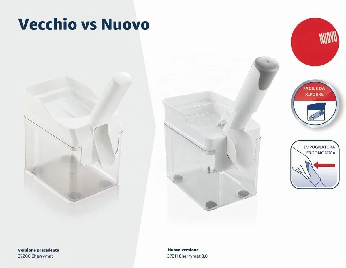 Leifheit Snocciolatore Ciliegie Cherrymat 3.0 Snocciolatura Veloce, Bianco, 16.5 x 11.5 x 15.8 Cm