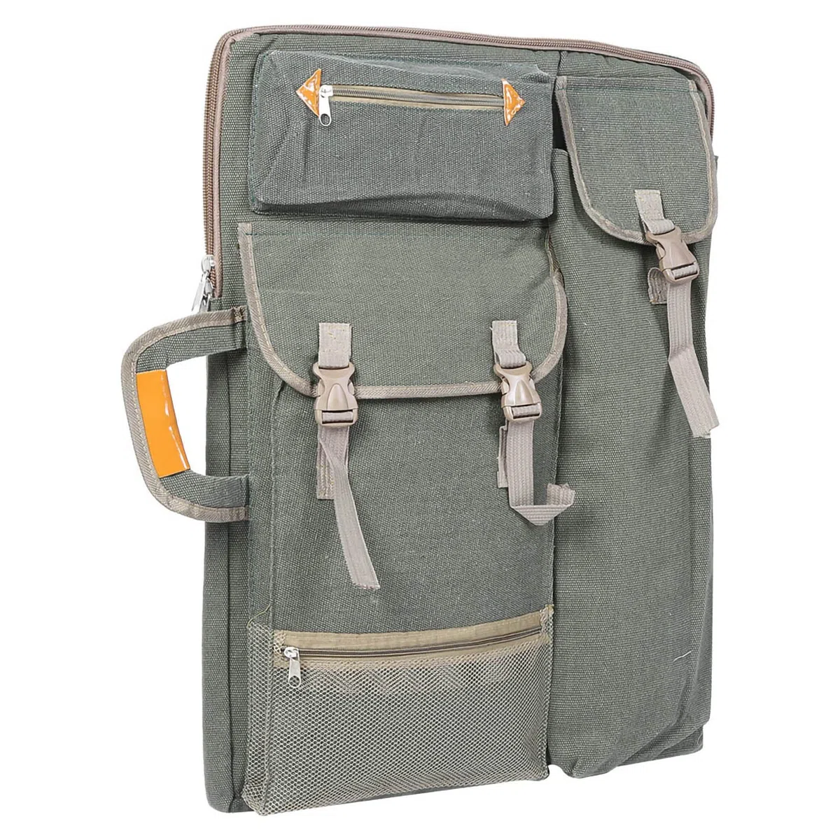 Cocoarm Borsa Artistica Grande Multifunzione Canva, Impermeabile, Borsa per Tavole da Disegno, Forniture Artistiche, 66 X 50 Cm (Grigio Cenere)