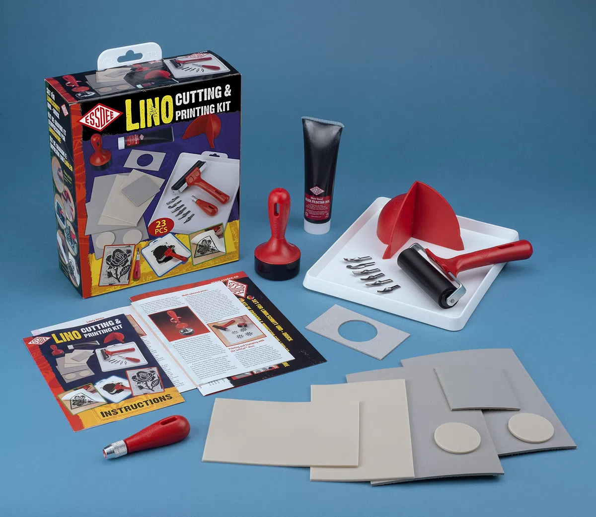 Essdee L5PKR1 Kit di taglio e stampa Lino, 23 pezzi