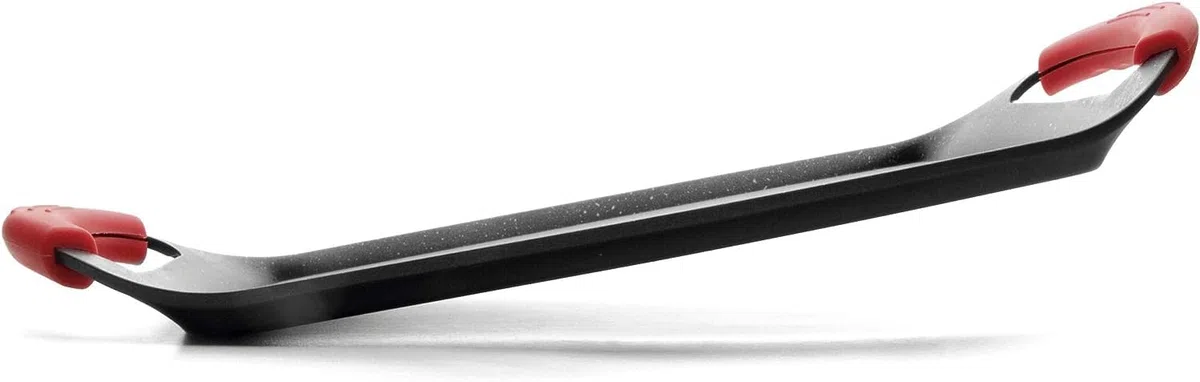 MGE - Bistecchiera Antiaderente in Pietra per Induzione - Piastra Grill Antiaderente - Griglia per Carne, Cucina - 47 x 29 cm