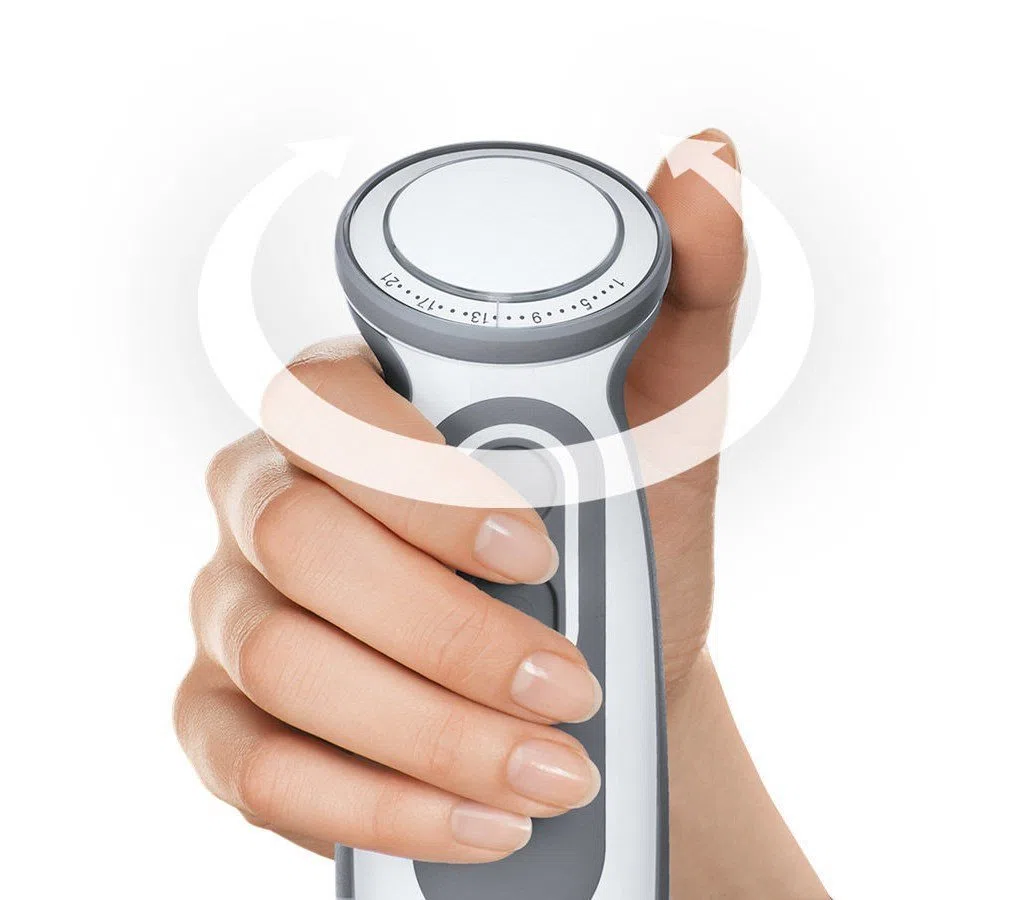 Corpo Motore Per Braun Multiquick e Minipimer Mr 6500 Bianco egrigio