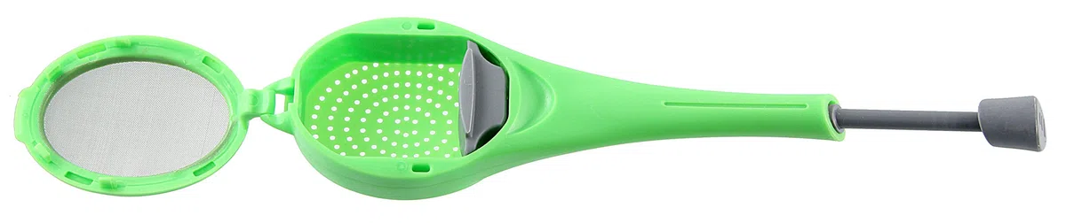 Fackelmann 49135.0 Infusore per tè/Tisane, Plastica, Verde, 23.5x7.9x3.5 cm