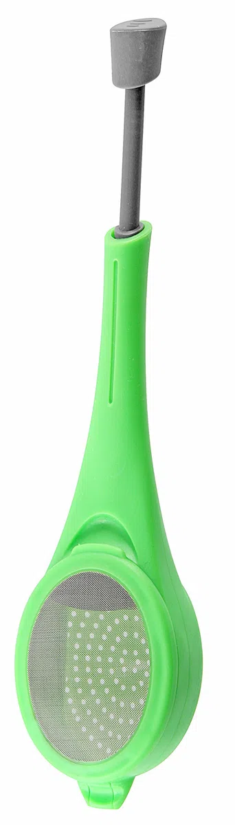 Fackelmann 49135.0 Infusore per tè/Tisane, Plastica, Verde, 23.5x7.9x3.5 cm