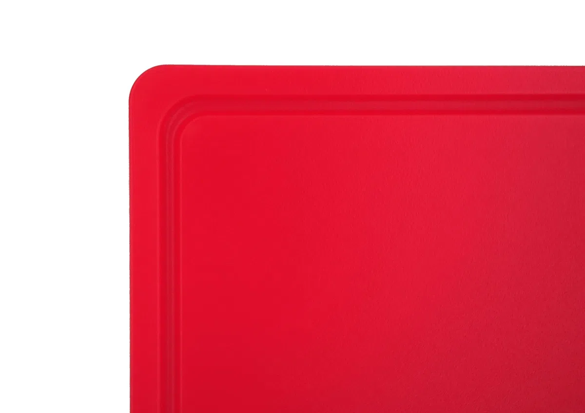METRO Professional Tagliere GN 1/1, Polietilene ad alta Densità (HDPE), Lavabile in Lavastoviglie, Rettangolare, Rosso