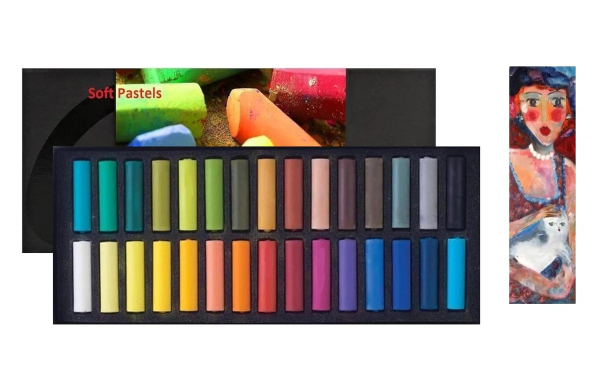 Rembrandt Set di Pastello secco 30 Mezzo Pastello E 1 Carta