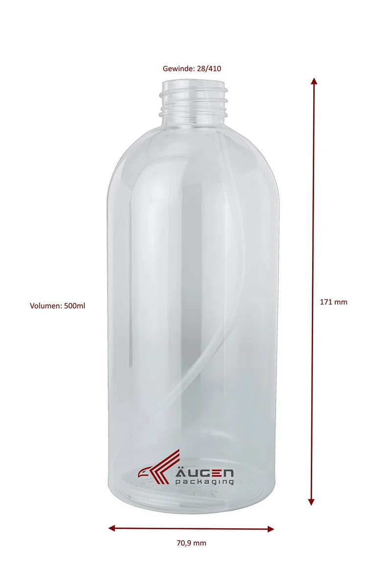 10 flaconi spray da 500 ml | testina spray in plastica bianca | Trigger | vuoto | Spray Bottle