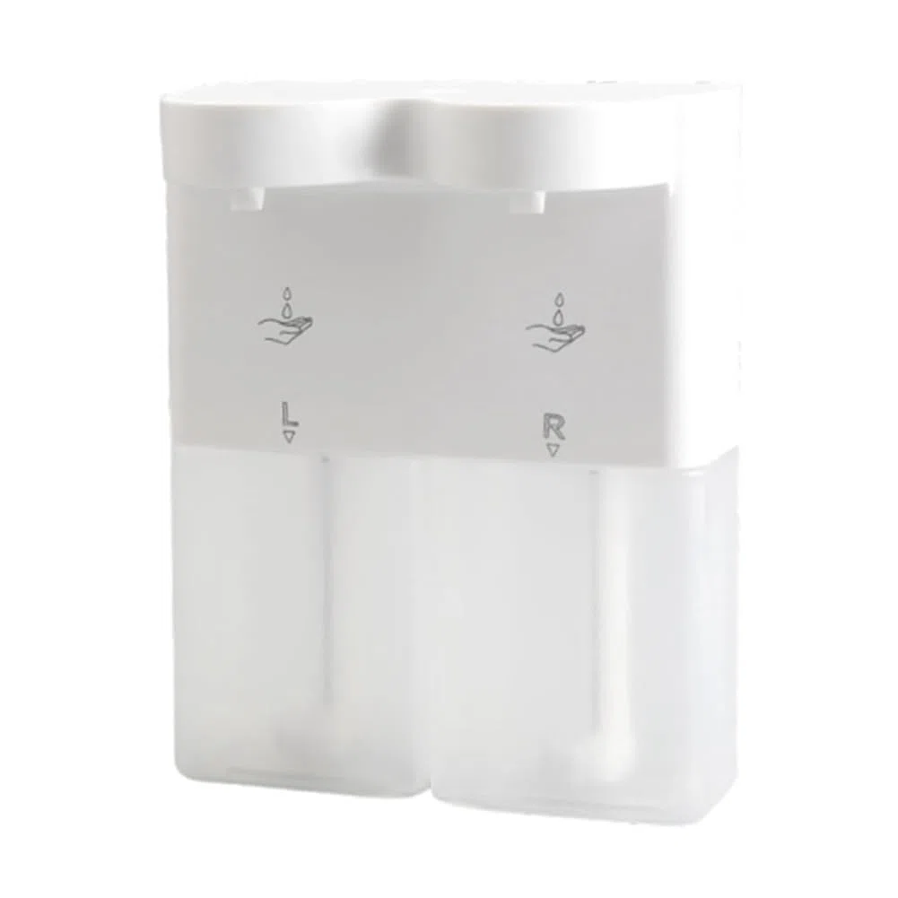 Booso 300ml Dispenser Sapone Automatico A Doppia Sonda con Sensore, Ricarica USB, 3 Livelli Regolabili da Parete per Bagno, Erogazione di Liquido + Liquido