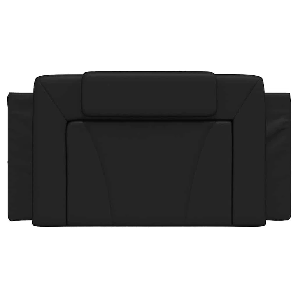 vidaXL Cuscino Testiera Viana Nero 100 cm in Similpelle
